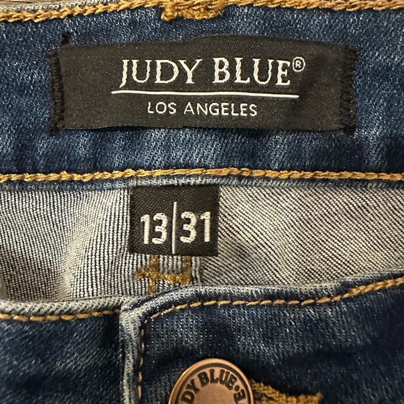 Judy Blue Dark Wash Straight Leg Jeans Size 13/31 - Picture 4 of 6